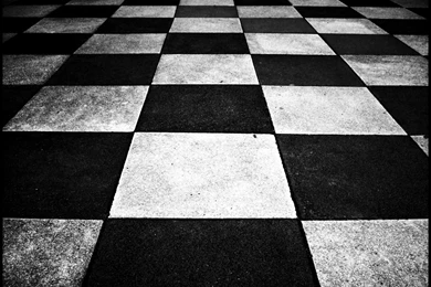 Checkerboard Garage Floor, Black And White Checkerboard Vinyl ...