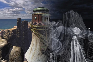 M Y S T • J'nanin Wireframe Model Full HD Wallpaper:...