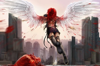 Dark Horror Gothic Love Romance Angels Gore Blood Girl Women ...