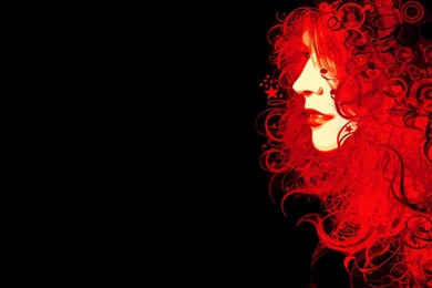 Red Girl Hair Backgrounds Wallpapers