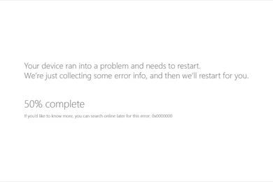 Windows 10 Concept   Blue Screen Of Death Or White Screen Of Death
