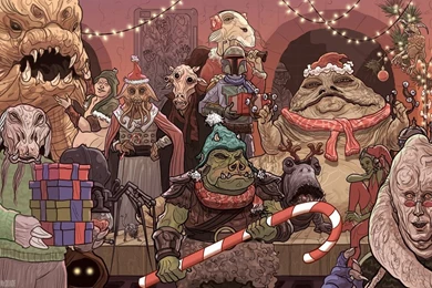 Jabba The Hutt Christmas Card Star Wars By McQuade On DeviantArt