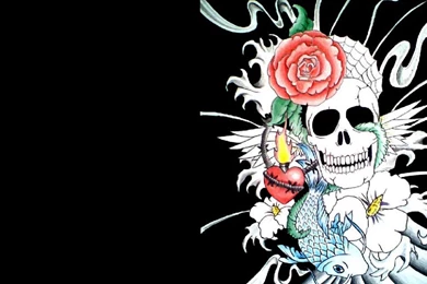 SUGAR SKULL WALLPAPER   (