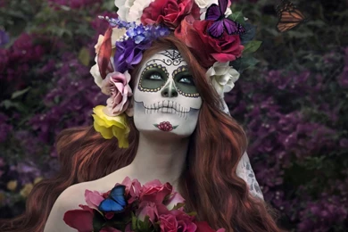 Sugar Skull Make up Wallpapers