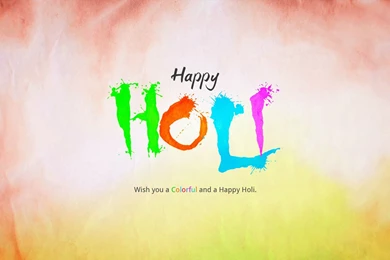 Widescreen Happy Holi Desktop Backgrounds