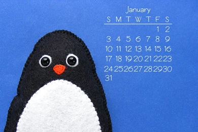 Happy January! Free Penguin Desktop Wallpapers For The Month ...
