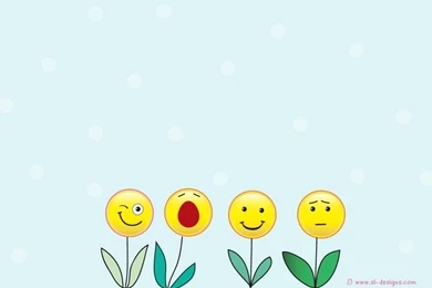 Smiley Flowers Wallpaper Backgrounds