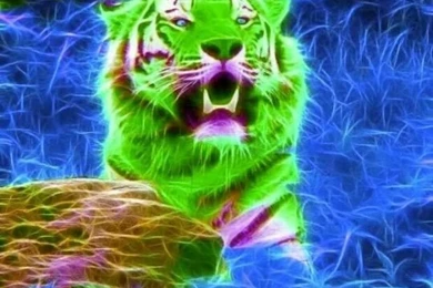 Animals,tigers,big Cats Green Tiger Fractal – Tiger Wallpapers ...