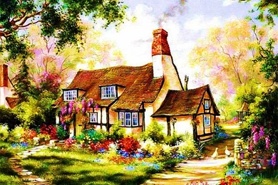Country Cottage Desktop Wallpaper, Cottage Images
