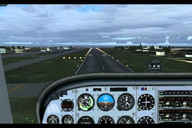Default FS2004 Cessna 172 Taxi, Takeoff And Landing   YouTube