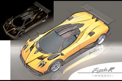 2009 Pagani Zonda R   Drawing   1920x1440   Wallpapers