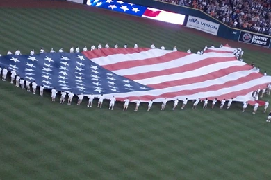 American Flag Detroit Tigers Baseball Comerica Park Hd Desktop ...