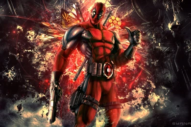 Download Wallpapers 3840x2400 Deadpool, Abstract, Mercenary, Anti ...
