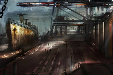 Old Ship In A Repair Dock Wallpapers And Images Wallpapers ...