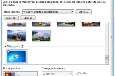 Desktop Backgrounds And Wallpapers In Windows 7