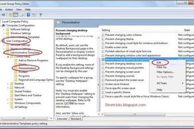 How To Lock A Desktop Backgrounds Wallpapers / Picture In Windows 7 ...