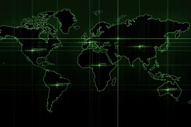 Green World Map Wallpapers