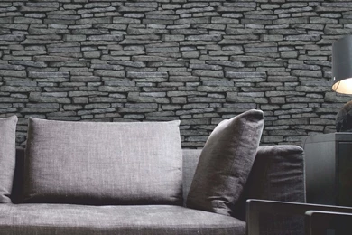 FINE DECOR LUXURY 10M EFFECTS WALLPAPER – STONE BRICK WOOD SLATE ...