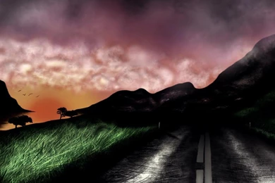 Dark Road Wallpapers   (