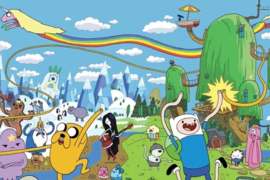 Adventure Time Drawn Finn The Human Jake The Dog Marceline The ...
