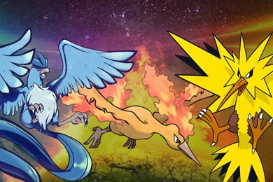 Pokemon Zapdos Articuno Moltres Wallpapers