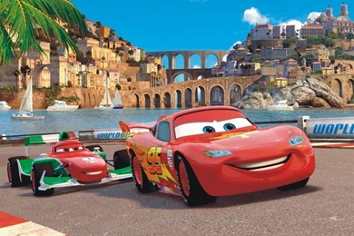 XXL Poster Wall Mural Wallpapers Disney Cars 2 McQueen & Bernoulli ...