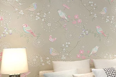 3D Modern Wallpapers Home Decor Flower Wall Paper Non Woven 3D ...