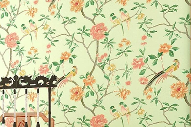 Non Woven Wallpapers Modern Bedroom Classic Chinese Flower And Bird ...