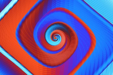 Fractal Art By Vicky, Red And Blue 2 Wallpapers