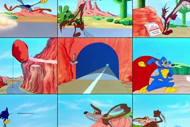 Wallpaper: Cartoon, Wile E. Coyote, Road Runner, Scenes Wallpapers