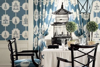 Chinoiserie Chic: Thibaut Pagoda Wallpapers And Fabric