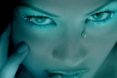 Free Desktop Wallpaper, Tear Drop Face Close up