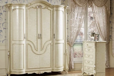 French Provincial White Carved Home Furniture Bedroom Set 066697 ...