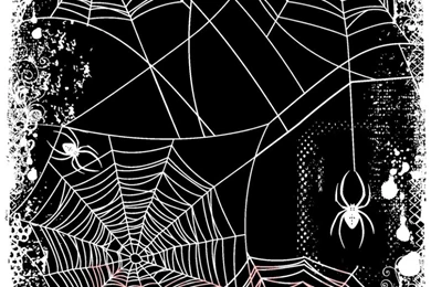 Deep Red Stamps Spider Web Backgrounds Stamp