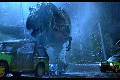 JURASSIC PARK Adventure Sci fi Fantasy Dinosaur Movie Film Rain ...