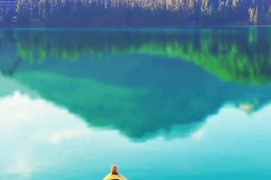 Download Boat On Peaceful Lake Wallpapers HD 6783 640x960 Px High ...