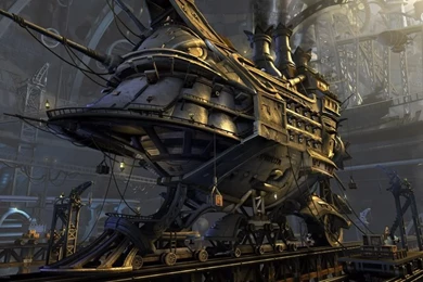 Download Steampunk Airship Wallpapers 1024x640