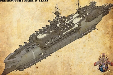 Airship Boats Design Schematic Steampunk Wallpapers   (