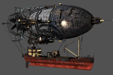 Steampunk Airship Without The Backgrounds By 3djock On DeviantArt
