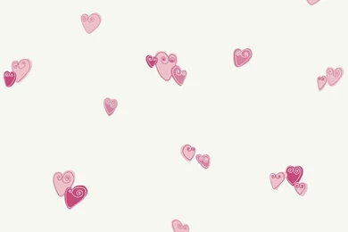 Teal Pink Heart Sidewall PW4035 Wallpapers   Interior Home Decor