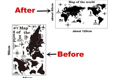 Aliexpress.com : Buy Hot Sale Cool Home Decor Diy World Map Wall ...