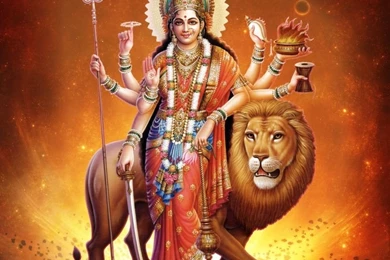 Maa Adi ParaShakti As Maa Durga Full HD Wallpapers For Desktop ...