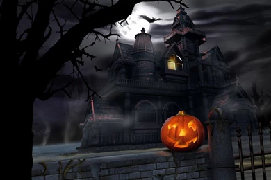 Halloween On The Horror House Wallpapers Deskto