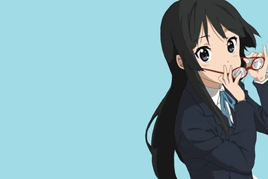 Mio Schoolgirl Outfit   K ON!! Wallpapers