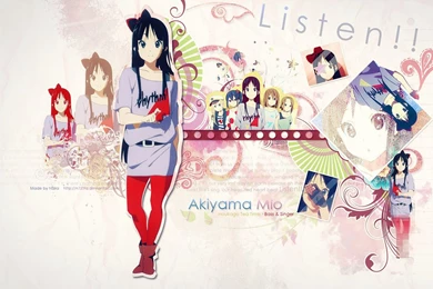 Listen To Mio   K ON! Wallpapers (15180840)   Fanpop
