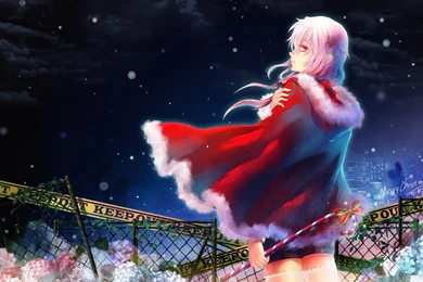 Christmas Red Dress Anime Girl Wallpaper,Christmas HD Wallpapers ...