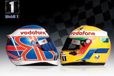 Lewis & Jenson Race Helmets Wallpapers   Lewis Hamilton Wallpapers ...