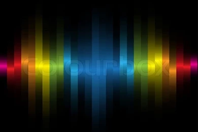 Iridescent Light On A Black Backgrounds