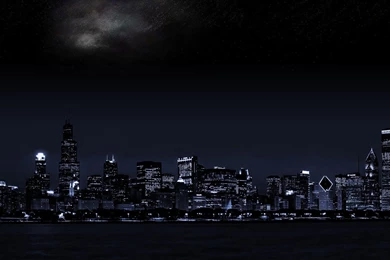 Cityscape, Double Screen, Dark :: Wallpapers