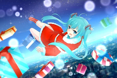 Anime, Anime Girls, Vocaloid, Hatsune Miku, Christmas Wallpapers HD